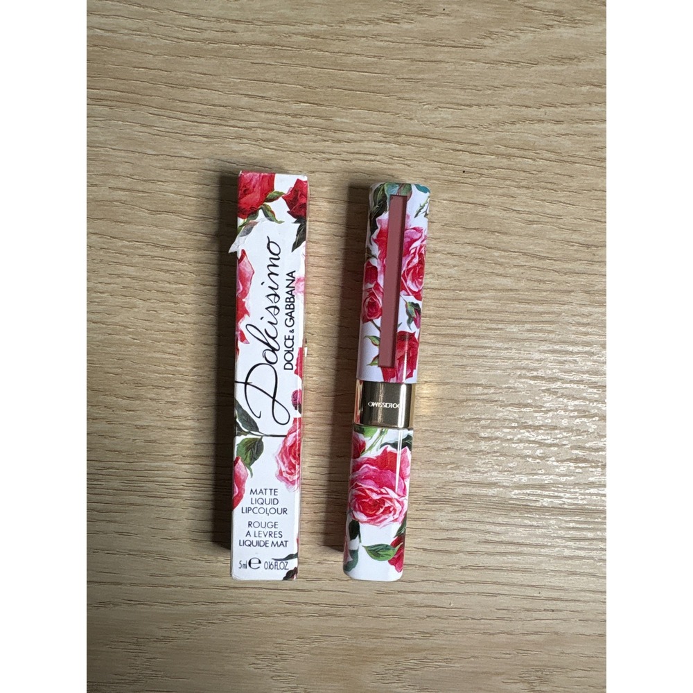 Dolce & Gabbana Dolcissimo Matte Liquid Lipcolour Natural 1 Rose Print 5ml NEW